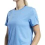 Camisola de Manga Curta Mulher Reebok Speedwick Azul Claro de Reebok, Mulher - Ref: S6468283, Preço: 22,41 €, Desconto: %