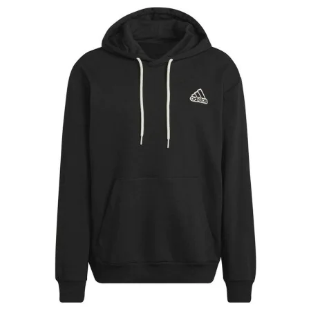 Felpa con Cappuccio Uomo Adidas Essentials Feelcomfy Nero di Adidas, Uomo - Rif: S6469105, Prezzo: 49,21 €, Sconto: %