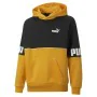 Sudadera con Capucha Hombre Puma Power Colorblock Negro Amarillo de Puma, Hombre - Ref: S6469130, Precio: 43,40 €, Descuento: %