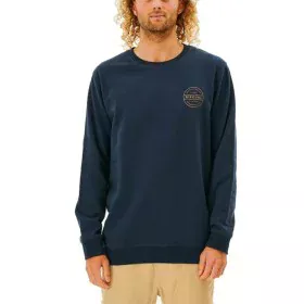 Men’s Sweatshirt without Hood Rip Curl Re Entry Crew Navy Blue by Rip Curl, Men - Ref: S6469135, Price: 45,12 €, Discount: %