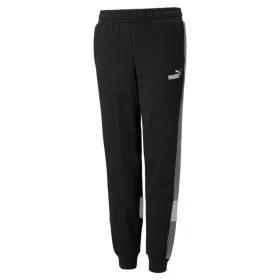 Pantalons de Survêtement pour Enfants Puma Essentials+ Colorblock Noir Enfants de Puma, Garçon - Réf : S6469509, Prix : 35,80...