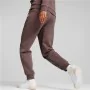 Adult's Tracksuit Bottoms Puma Ess+ Embroidery High-Waist Brown Lady by Puma, Women - Ref: S6469563, Price: 35,11 €, Discount: %