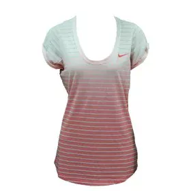 T-shirt à manches courtes femme Nike SS Dip Dye Burnout Rouge Blanc de Nike, Femme - Réf : S6470046, Prix : 25,71 €, Remise : %