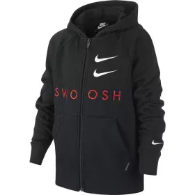 Chaqueta Deportiva para Niños Nike Swoosh Negro de Nike, Ropa de abrigo - Ref: S6470393, Precio: 37,59 €, Descuento: %