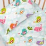 Conjunto de Lençóis HappyFriday Mr Fox Little Birds Multicolor Berço de Bebé 2 Peças de HappyFriday, Roupa de cama para berço...