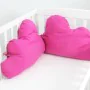 Paracolpi per culla HappyFriday Basic Kids Cloud Fucsia 60 x 40 cm di HappyFriday, Accessori per letti - Rif: D1614080, Prezz...