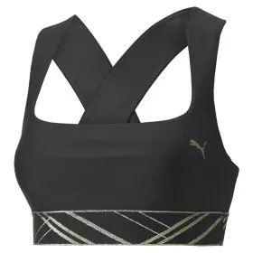 Sports Bra Puma Mid Impact Deco Glam Black by Puma, Women - Ref: S6472067, Price: 29,06 €, Discount: %