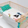 Set di Lenzuola HappyFriday Mr Fox Flying Boy Multicolore Culla Neonato 2 Pezzi di HappyFriday, Biancheria da letto per culle...