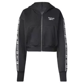 Casaco de Desporto para Mulher Reebok Tape Pack Full Zip Preto de Reebok, Roupa de abrigo - Ref: S6483604, Preço: 47,73 €, De...