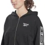 Casaco de Desporto para Mulher Reebok Tape Pack Full Zip Preto de Reebok, Roupa de abrigo - Ref: S6483604, Preço: 47,73 €, De...