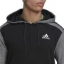 Sportjackefür Herren Adidas Mélange French Terry Schwarz von Adidas, Warme Kleidung - Ref: S6483629, Preis: 53,31 €, Rabatt: %