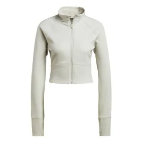 Sportjacke für Frauen Adidas Aeroready Studio Beige von Adidas, Warme Kleidung - Ref: S6483687, Preis: 59,75 €, Rabatt: %