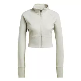 Veste de Sport pour Femme Adidas Aeroready Studio Beige de Adidas, Vêtements chauds - Réf : S6483687, Prix : 59,75 €, Remise : %