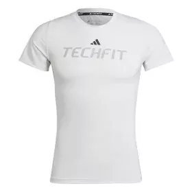 Men’s Short Sleeve T-Shirt Adidas techfit Graphic White by Adidas, Men - Ref: S6483850, Price: 30,76 €, Discount: %