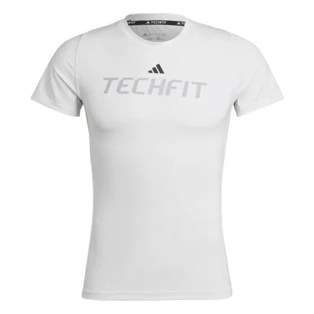 Camiseta de Manga Corta Hombre Adidas techfit Graphic Blanco de Adidas, Hombre - Ref: S6483850, Precio: 30,76 €, Descuento: %