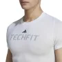 Camiseta de Manga Corta Hombre Adidas techfit Graphic Blanco de Adidas, Hombre - Ref: S6483850, Precio: 30,76 €, Descuento: %