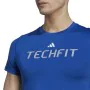 Camiseta de Manga Corta Hombre Adidas techfit Graphic Azul de Adidas, Hombre - Ref: S6483851, Precio: 29,22 €, Descuento: %