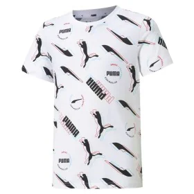 Maglia a Maniche Corte per Bambini Puma AOP Bianco di Puma, Bambino - Rif: S6483882, Prezzo: 21,09 €, Sconto: %