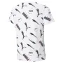 Camiseta de Manga Corta Infantil Puma AOP Blanco de Puma, Niño - Ref: S6483882, Precio: 21,09 €, Descuento: %