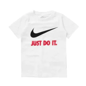 Maglia a Maniche Corte per Bambini Nike Swoosh Just Do It Bianco di Nike, Bambino - Rif: S6483920, Prezzo: 16,29 €, Sconto: %