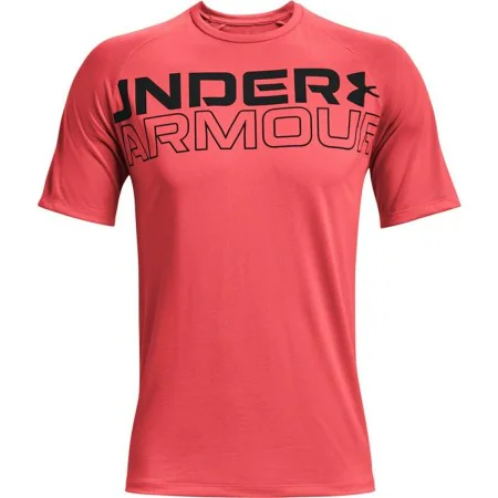 Camisola de Manga Curta Homem Under Armour Tech 2.0 Vermelho de Under Armour, Homem - Ref: S6483921, Preço: 24,60 €, Desconto: %