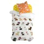 Juego de funda nórdica HappyFriday Mr Fox Dogs Multicolor Cama de 80 2 Piezas de HappyFriday, Edredones y fundas para edredón...