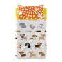 Set di Lenzuola HappyFriday Mr Fox Dogs Multicolore Culla Neonato 2 Pezzi di HappyFriday, Biancheria da letto per culle - Rif...