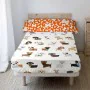 Juego de Sábanas HappyFriday Mr Fox Dogs Multicolor Cama de 80/90 2 Piezas de HappyFriday, Sábanas y fundas de almohada - Ref...