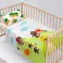 Conjunto de Lençóis HappyFriday Mr Fox Piggys Multicolor Berço de Bebé 2 Peças de HappyFriday, Roupa de cama para berços - Re...