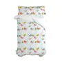 Set di copripiumino HappyFriday Mr Fox Little birds Multicolore Singolo 2 Pezzi di HappyFriday, Piumini e copripiumini - Rif:...