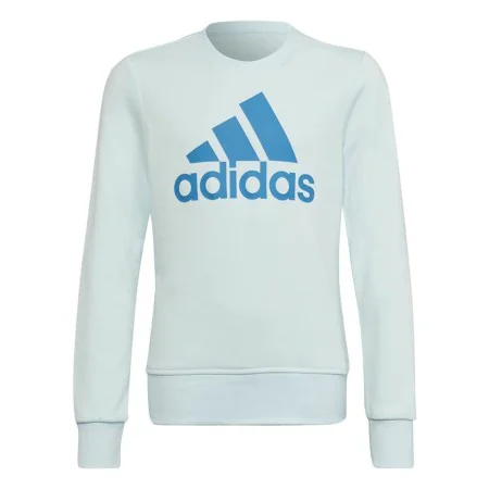 Sweat-shirt sans capuche fille Adidas Essentials Cyan de Adidas, Fille - Réf : S6484473, Prix : 33,38 €, Remise : %