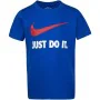 Maglia a Maniche Corte per Bambini Nike Swoosh Azzurro di Nike, Bambino - Rif: S6484953, Prezzo: 16,29 €, Sconto: %