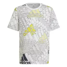 Camisola de Manga Curta Infantil Adidas Brand Love Branco de Adidas, Menino - Ref: S6484962, Preço: 19,11 €, Desconto: %