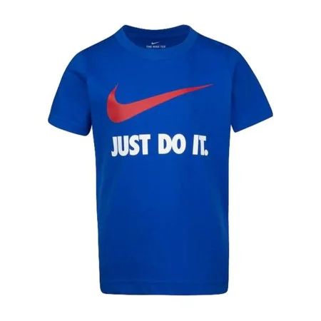 Maglia a Maniche Corte per Bambini Nike NKB Swoosh Azzurro di Nike, Bambino - Rif: S6484996, Prezzo: 15,28 €, Sconto: %