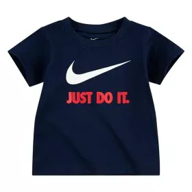 Maglia a Maniche Corte per Bambini Nike Swoosh Blu Marino di Nike, Bambino - Rif: S6485037, Prezzo: 15,28 €, Sconto: %