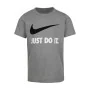 Camisola de Manga Curta Infantil Nike NKB Swoosh Cinzento escuro de Nike, Menino - Ref: S6485054, Preço: 27,68 €, Desconto: %