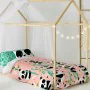 Parure de couette HappyFriday Moshi Moshi Panda Garden Rose Lit 1 persone 2 Pièces de HappyFriday, Couettes et housses de cou...