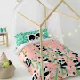 Parure de couette HappyFriday Moshi Moshi Panda Garden Rose Lit 1 persone 2 Pièces de HappyFriday, Couettes et housses de cou...