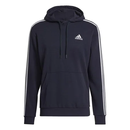 Men’s Hoodie Adidas Essentials 3 Stripes Navy Blue by Adidas, Men - Ref: S6486500, Price: 49,48 €, Discount: %