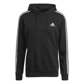 Felpa con Cappuccio Uomo Adidas Essentials 3 Stripes Nero di Adidas, Uomo - Rif: S6486529, Prezzo: 52,08 €, Sconto: %