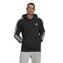 Polar com Capuz Homem Adidas Essentials 3 Stripes Preto de Adidas, Homem - Ref: S6486529, Preço: 52,08 €, Desconto: %