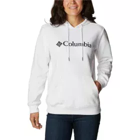 Felpa con Cappuccio Donna Columbia Logo Bianco di Columbia, Donna - Rif: S6486557, Prezzo: 59,24 €, Sconto: %