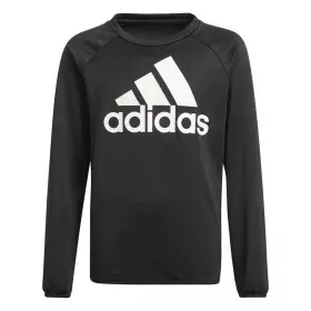 Children’s Sweatshirt without Hood Adidas Designed To Move Big Logo Black by Adidas, Boys - Ref: S6486592, Price: 33,38 €, Di...