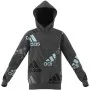 Sweat à capuche unisex Adidas Performance Gris foncé de Adidas, Garçon - Réf : S6486598, Prix : 37,11 €, Remise : %