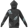 Polar com Capuz Unissexo Adidas Performance Cinzento escuro de Adidas, Menino - Ref: S6486598, Preço: 37,11 €, Desconto: %