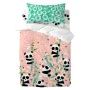 Set di copripiumino HappyFriday Moshi Moshi Panda Garden Rosa Culla Neonato 2 Pezzi di HappyFriday, Piumini e copripiumini - ...