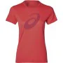 Camisola de Manga Curta Mulher Asics SS Graphic Vermelho de Asics, Mulher - Ref: S6486706, Preço: 18,16 €, Desconto: %