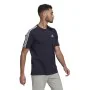 Camisola de Manga Curta Homem Essentials 3 bandas Adidas Legend Ink Azul Azul escuro de Adidas, Homem - Ref: S6486719, Preço:...