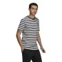 T-shirt à manches courtes homme Essentials Stripey Adidas Embroidered Logo Noir de Adidas, Homme - Réf : S6486722, Prix : 26,...