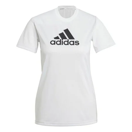 Maglia a Maniche Corte Donna Adidas Primeblue D2M Logo Sport Bianco di Adidas, Donna - Rif: S6486730, Prezzo: 20,88 €, Sconto: %